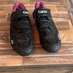 Giro Women's Black Cycling Shoes with Pink Lining